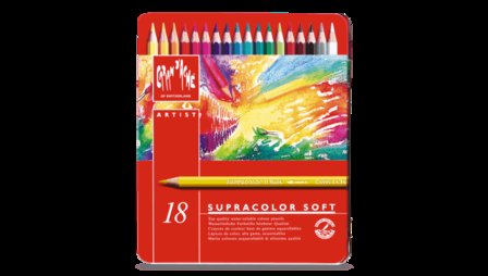 SUPRACOLOR&reg; Soft Aquarelle &ndash; Assortment of 18 colours