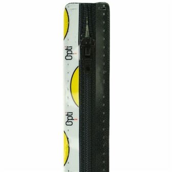 Opti rits S40 12cm recht 0000 Zwart (niet deelbaar)