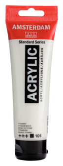 Amsterdam Acryl tube 120ml 105 Titaanwit