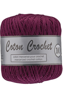 LY Coton Crochet 10 064 Aubergine