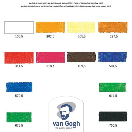 Van Gogh Oliepastels 12 stuks 95C12