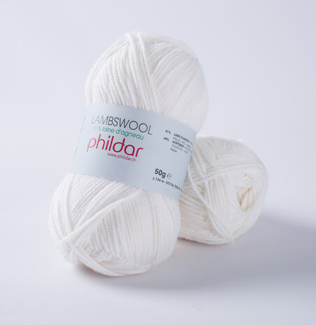 Phildar Lambswool 1225 Blanc