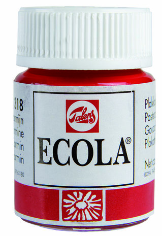 Ecola (Talens Plakkaatverf)  16 ml nr. 318 Karmijn