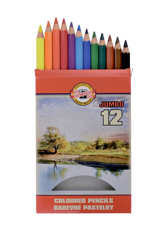 Jumbo 12 Coloured Pencils