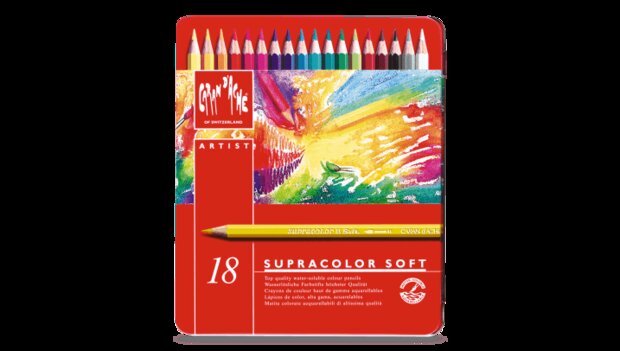 SUPRACOLOR® Soft Aquarelle – Assortment of 18 colours