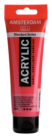 Amsterdam Acryl tube 120ml 348 Permanentrood Purper