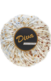 LY Diva 601 Creme met blauw/bruine spikkels