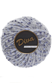 LY Diva 608 Grijs met blauwe spikkels