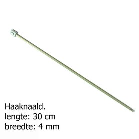 Pony Tunische haaknaald 4mm lengte 30cm 