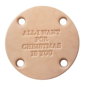 Durable Labels Bruin  tekst All i want for Christmas is you