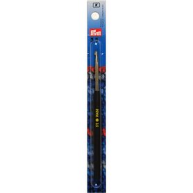 Prym Wol Haaknaald 3.5mm met antracietkleurige softgrip 15cm, 
