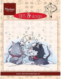 Marianne Design Cats & Dogs Snow Fight