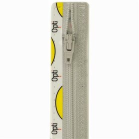 Opti rits S40 10cm recht 0016 Grijs  (niet deelbaar)