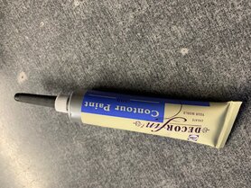 Decorfin Contour Paint 800 Zilver Tube 20ml