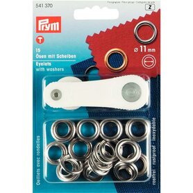 Prym Ringen met schijven MS 11,0 mm zilverkleurig