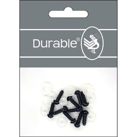Durable Veiligheidsogen 6 mm, 10 stuks op kaart = 5 paar- kleur zwart
