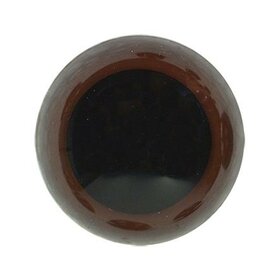 Durable Veiligheidsogen 10 mm, 10 stuks op kaart = 5 paar - Kleur Bruin