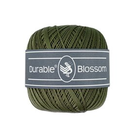 Durable  Blossom brei- en haakgaren -  Dark Olive  50 gram - 280 meter 100% katoen