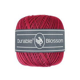 Durable  Blossom brei- en haakgaren -  Brdeaux  50 gram - 280 meter 100% katoen