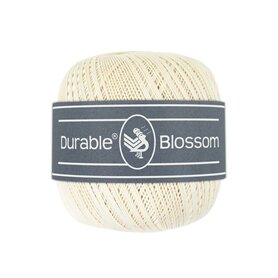 Durable  Blossom brei- en haakgaren -  Cream  50 gram - 280 meter 100% katoen