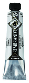 Rembrandt Acrylverf tube 40 ml nr. 104 Zinkwit