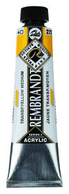 Rembrandt Acrylverf tube 40 ml nr. 272 Transparantgeel middel
