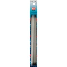 Prym Kousenbreinaalden 4.0mm 20cm zonder knop (5 stuks naalden)