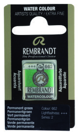 Rembrandt Aquarelverf napje  662 PermanentGroen