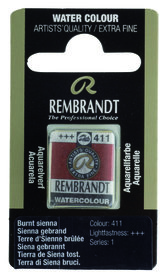 Rembrandt Aquarelverf napje  411 BurntSienna