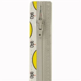 Opti rits S40 18cm recht 0016 MiddenGrijs (niet deelbaar)