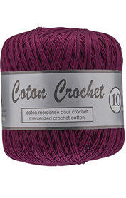 LY Coton Crochet 10 064 Aubergine